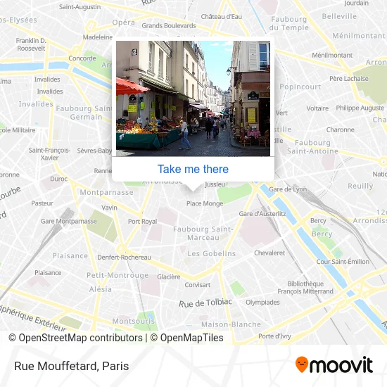 Rue Mouffetard map