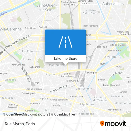 Rue Myrha map