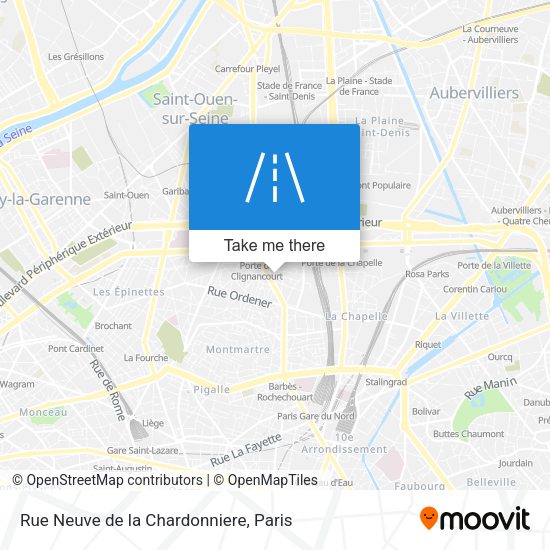 Rue Neuve de la Chardonniere map