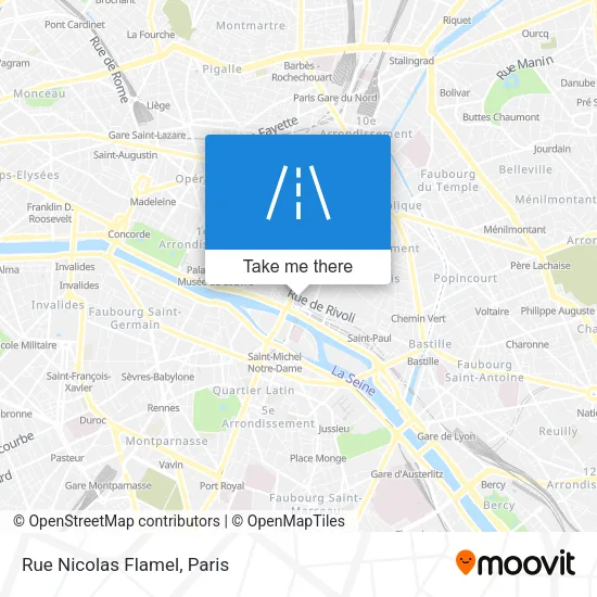 Rue Nicolas Flamel map