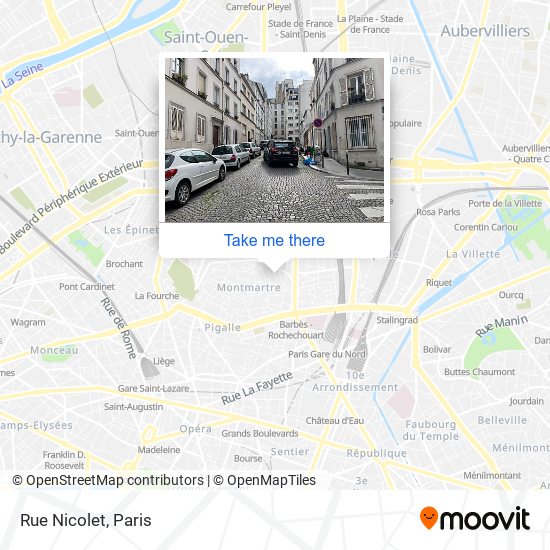 Rue Nicolet map