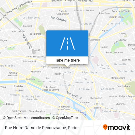 Rue Notre-Dame de Recouvrance map