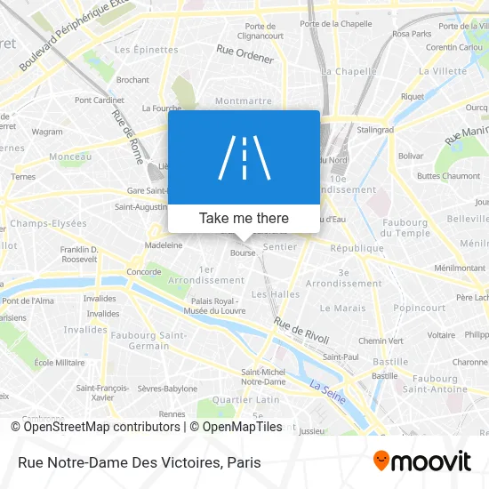 Rue Notre-Dame Des Victoires map
