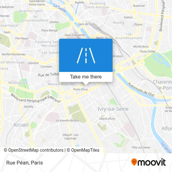 Rue Péan map