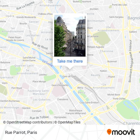 Rue Parrot map
