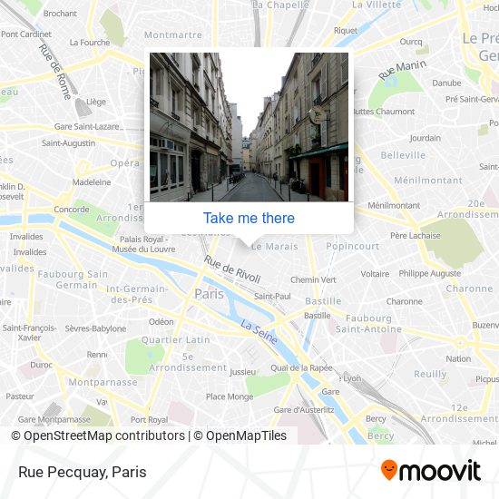 Rue Pecquay map