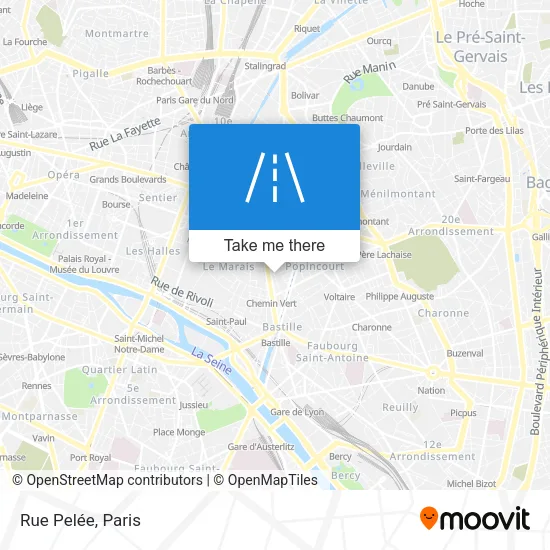 Rue Pelée map
