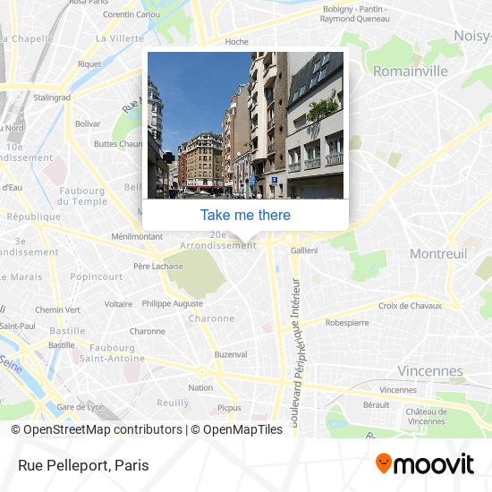 Mapa Rue Pelleport