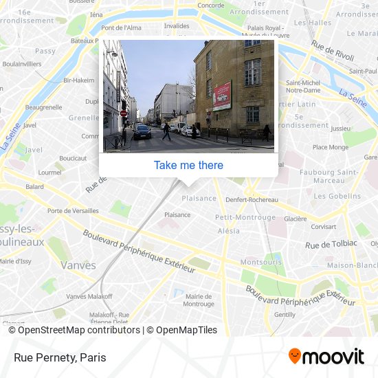 Rue Pernety map