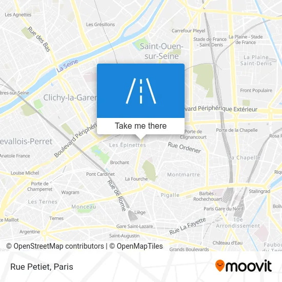Rue Petiet map