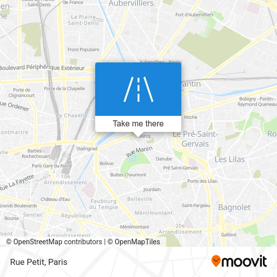 Rue Petit map