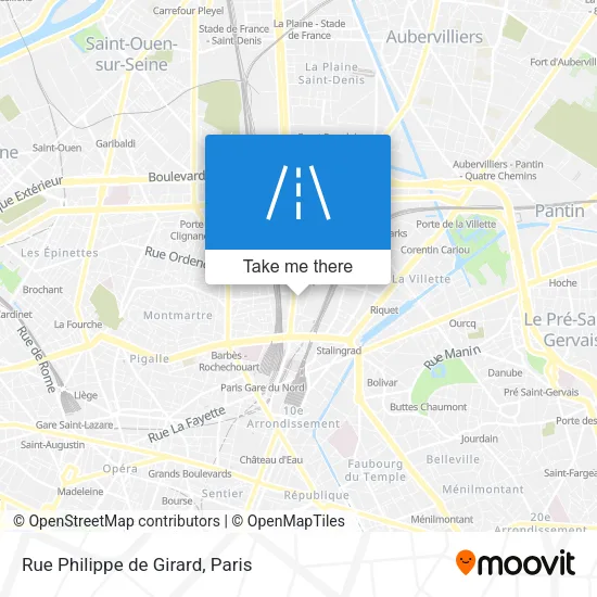 Rue Philippe de Girard map