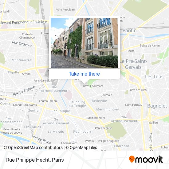 Mapa Rue Philippe Hecht