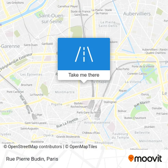 Rue Pierre Budin map
