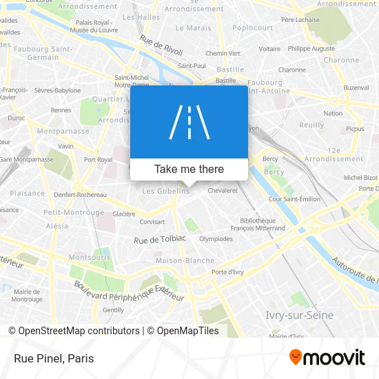 Rue Pinel map