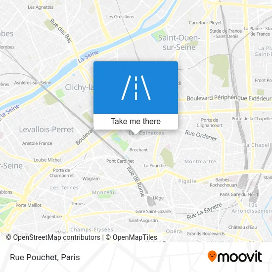 Rue Pouchet map