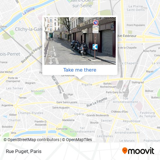 Rue Puget map