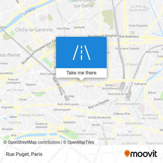 Rue Puget map
