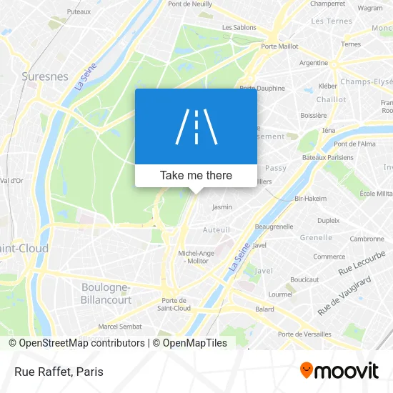 Rue Raffet map