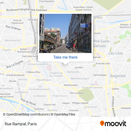 Rue Rampal map