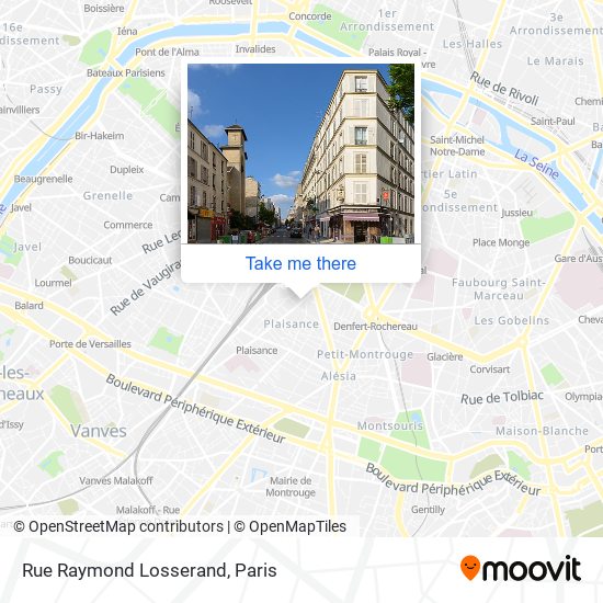 Rue Raymond Losserand map