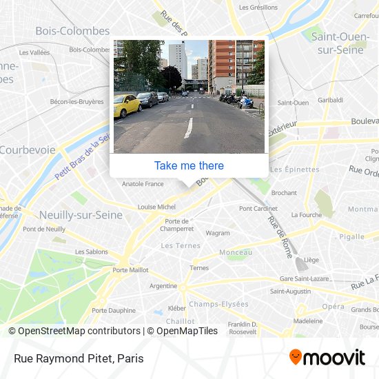 Mapa Rue Raymond Pitet