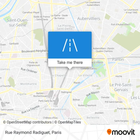 Rue Raymond Radiguet map