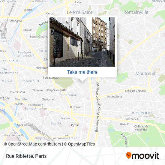 Mapa Rue Riblette