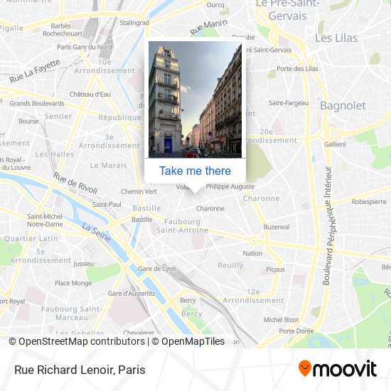 Mapa Rue Richard Lenoir