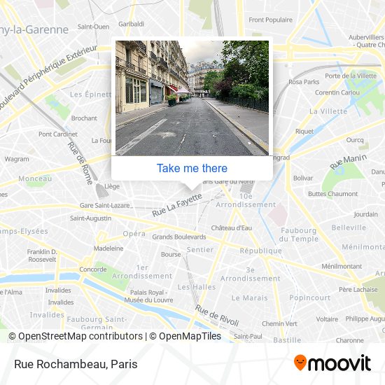 Mapa Rue Rochambeau