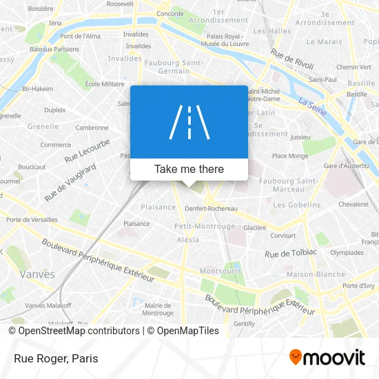 Rue Roger map