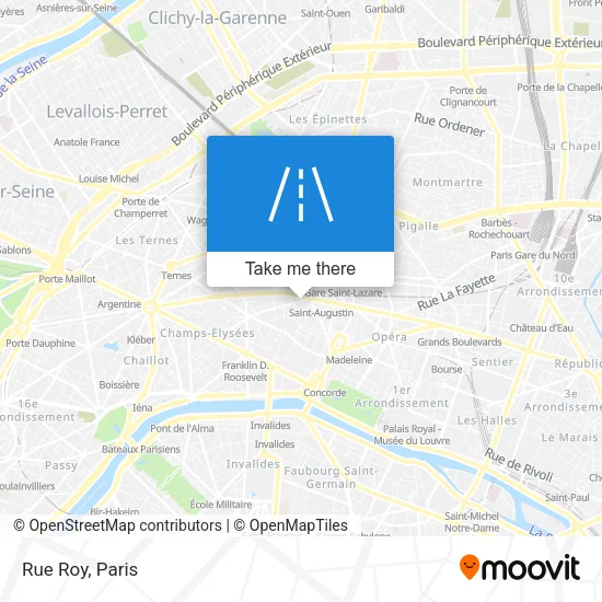 Rue Roy map