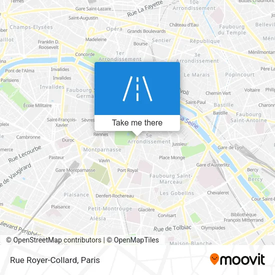 Rue Royer-Collard map