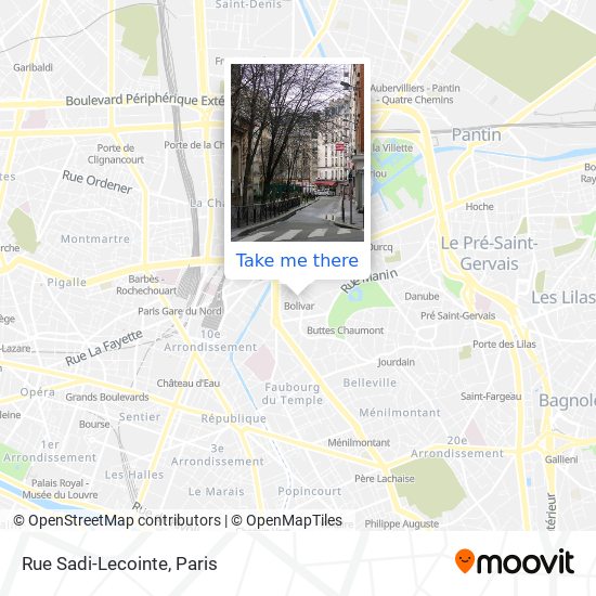 Mapa Rue Sadi-Lecointe