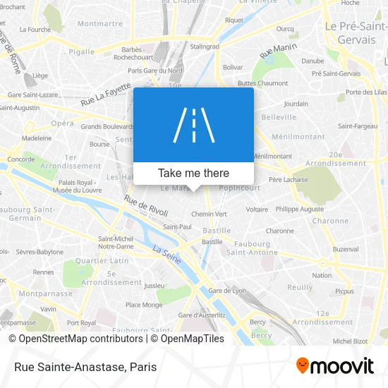 Rue Sainte-Anastase map