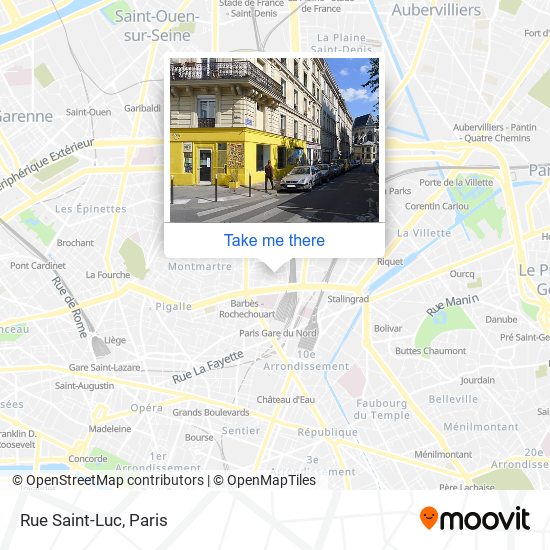Rue Saint-Luc map