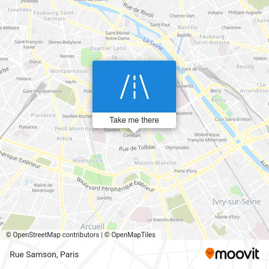 Rue Samson map
