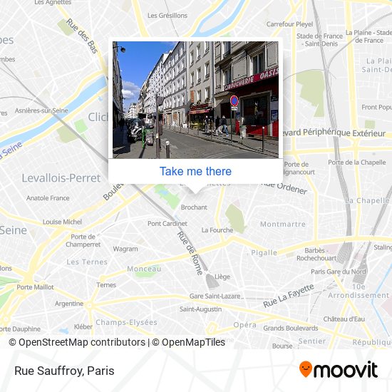 Mapa Rue Sauffroy