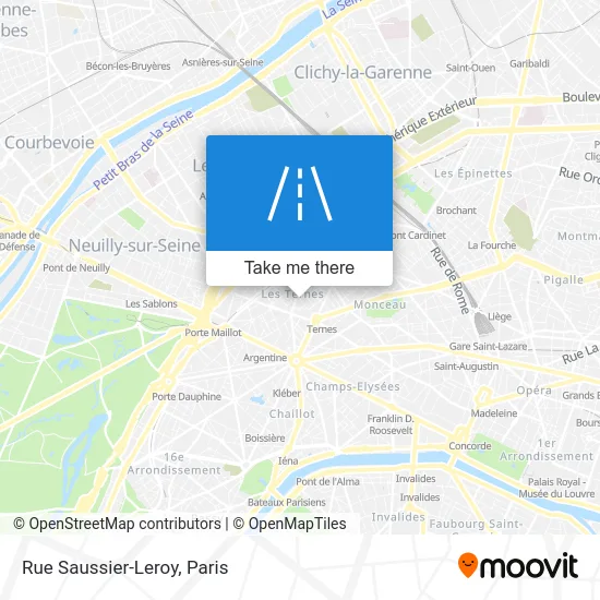 Rue Saussier-Leroy map