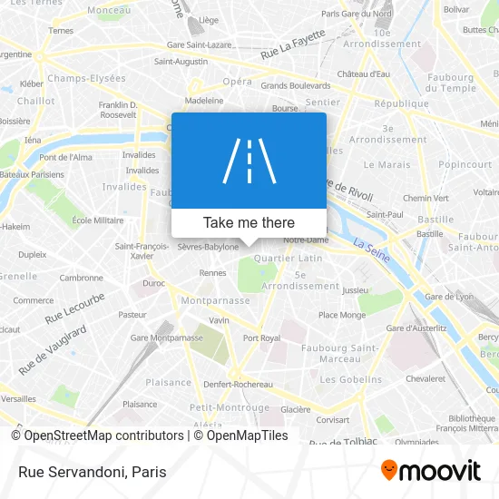 Rue Servandoni map