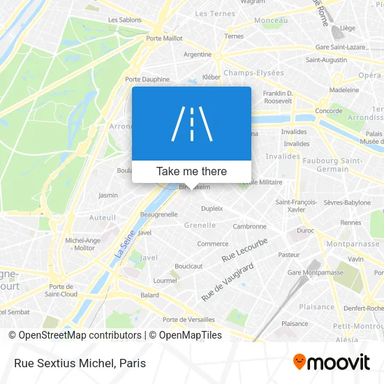 Rue Sextius Michel map