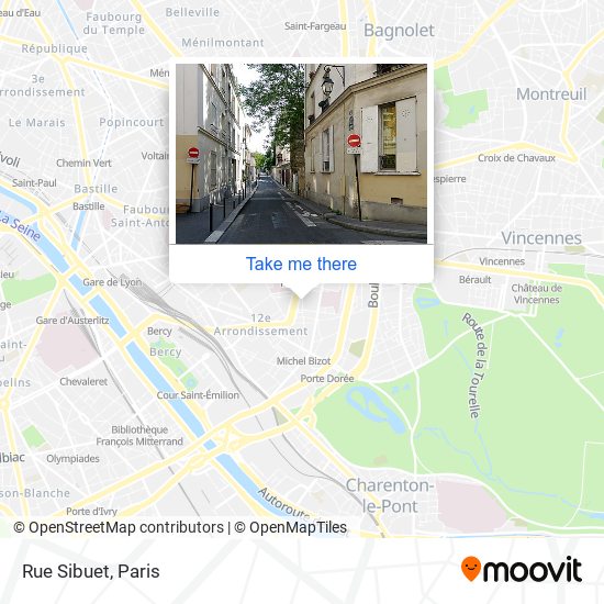 Rue Sibuet map