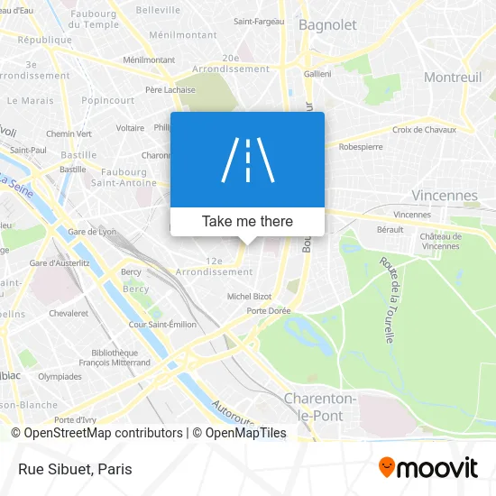 Rue Sibuet map