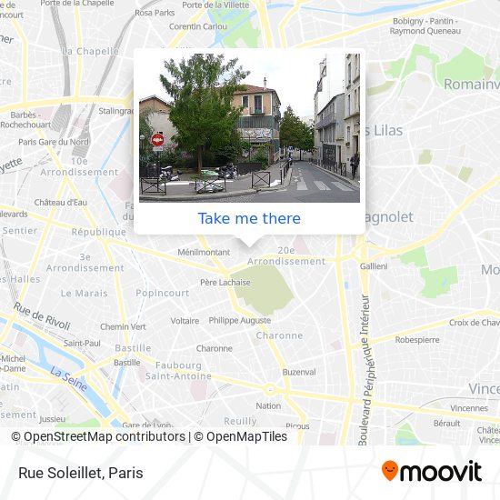 Rue Soleillet map