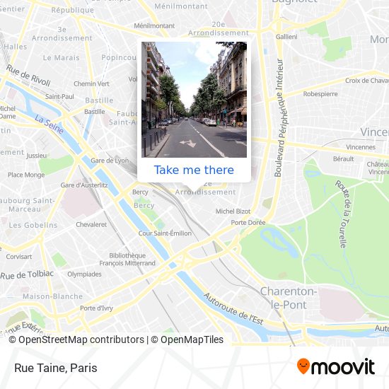 Mapa Rue Taine