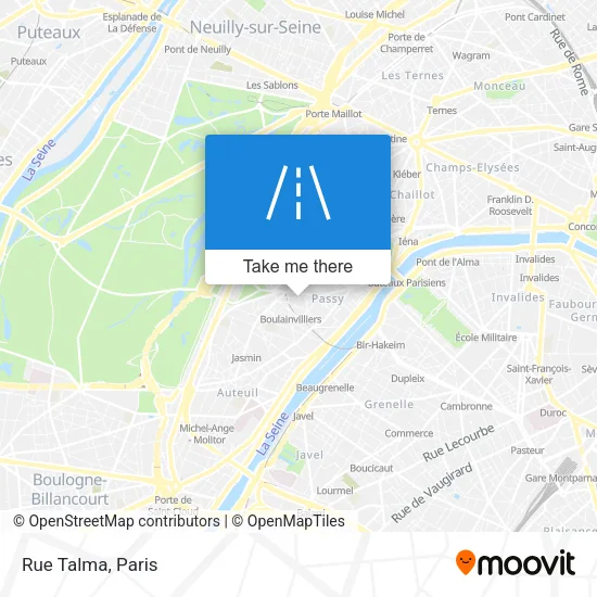 Rue Talma map