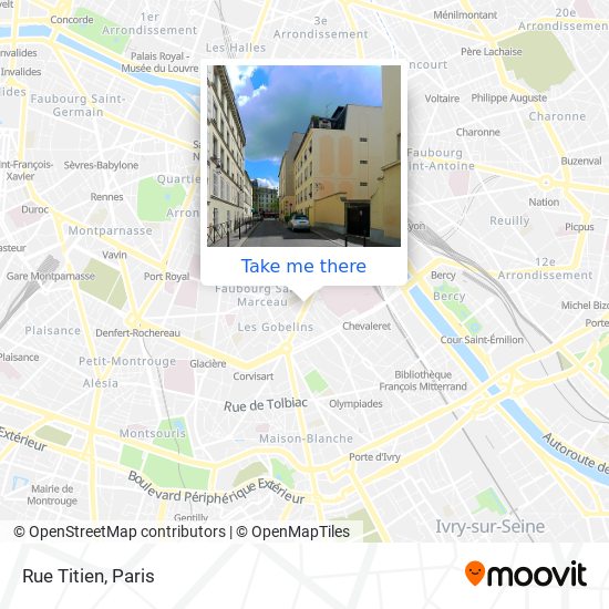 Mapa Rue Titien