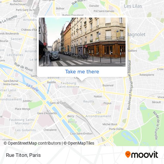 Rue Titon map