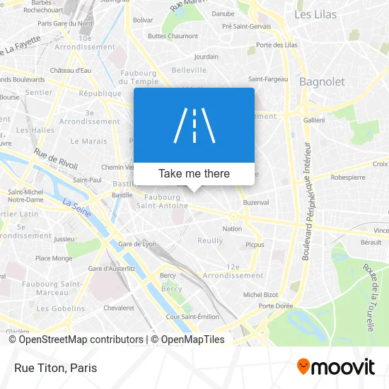Rue Titon map