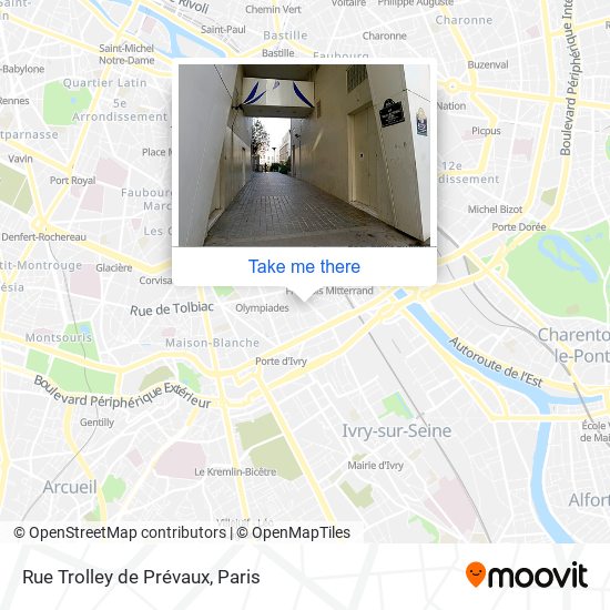 Mapa Rue Trolley de Prévaux